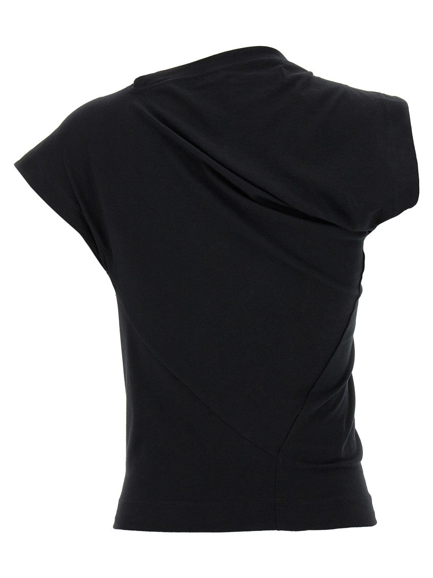 Black Logo Crew Neck Top 2