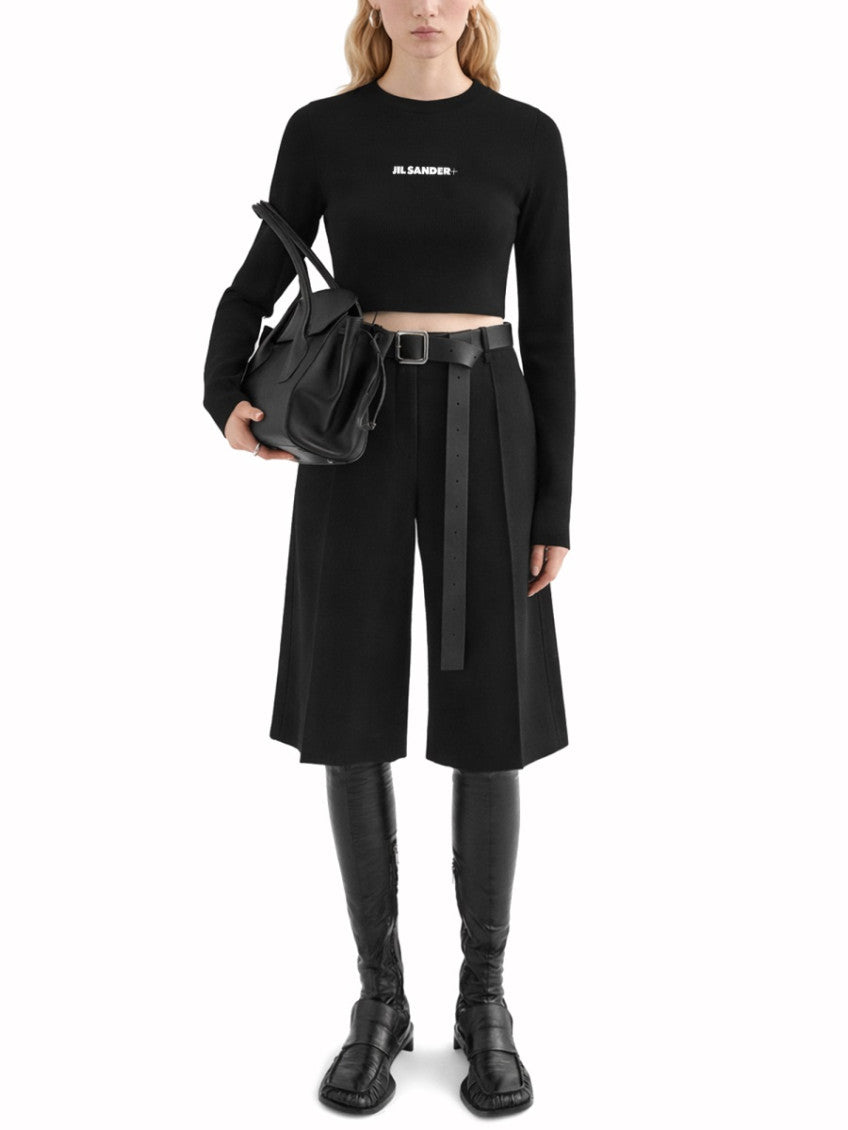 Black Logo Crew Neck Top 3