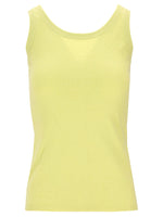 Yellow Knitted Round Neck Top 1