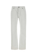 White Mid Rise Jeans 1