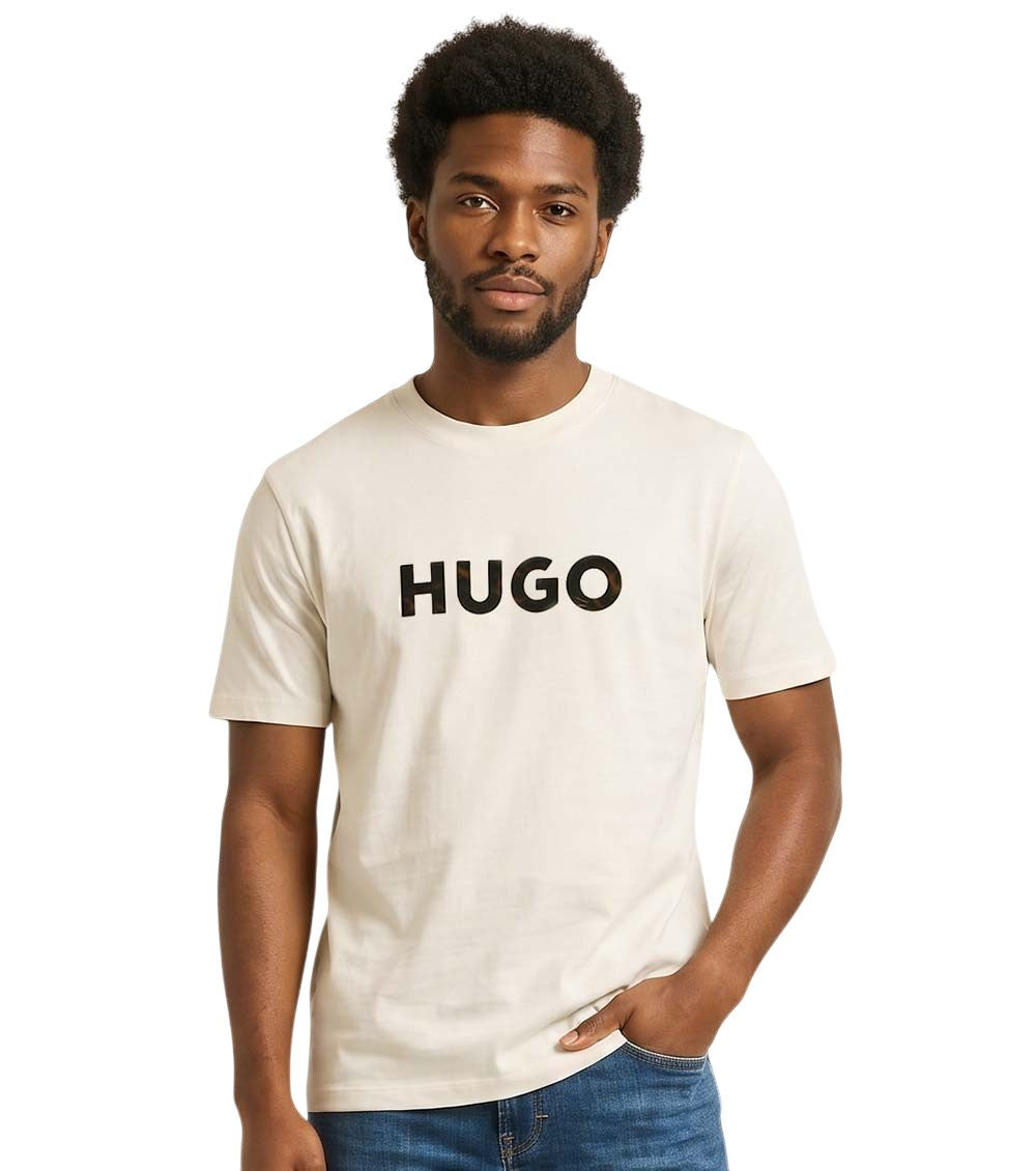 White Logo Crew Neck T-Shirt 1