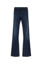 Blue Flared High Rise Jeans 1