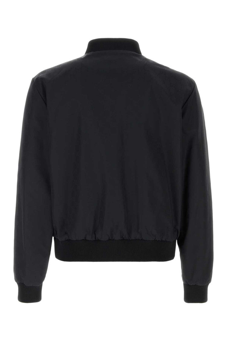 Black Mock Collar Jacket 2
