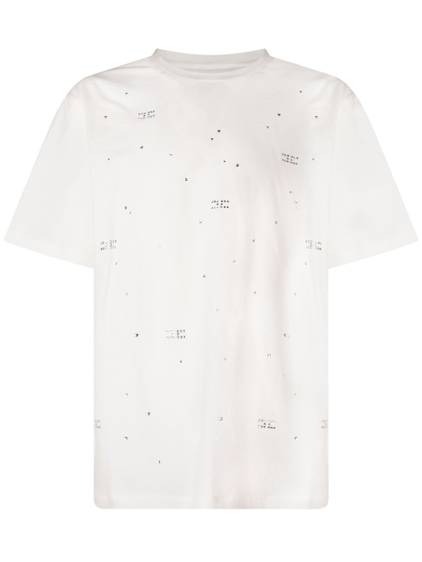 Kids Ivory Embellished T-Shirt 1