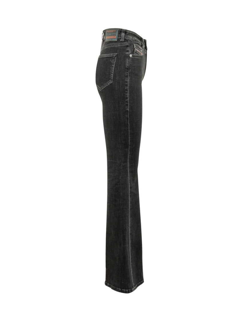 Black Flared High Rise Jeans 3