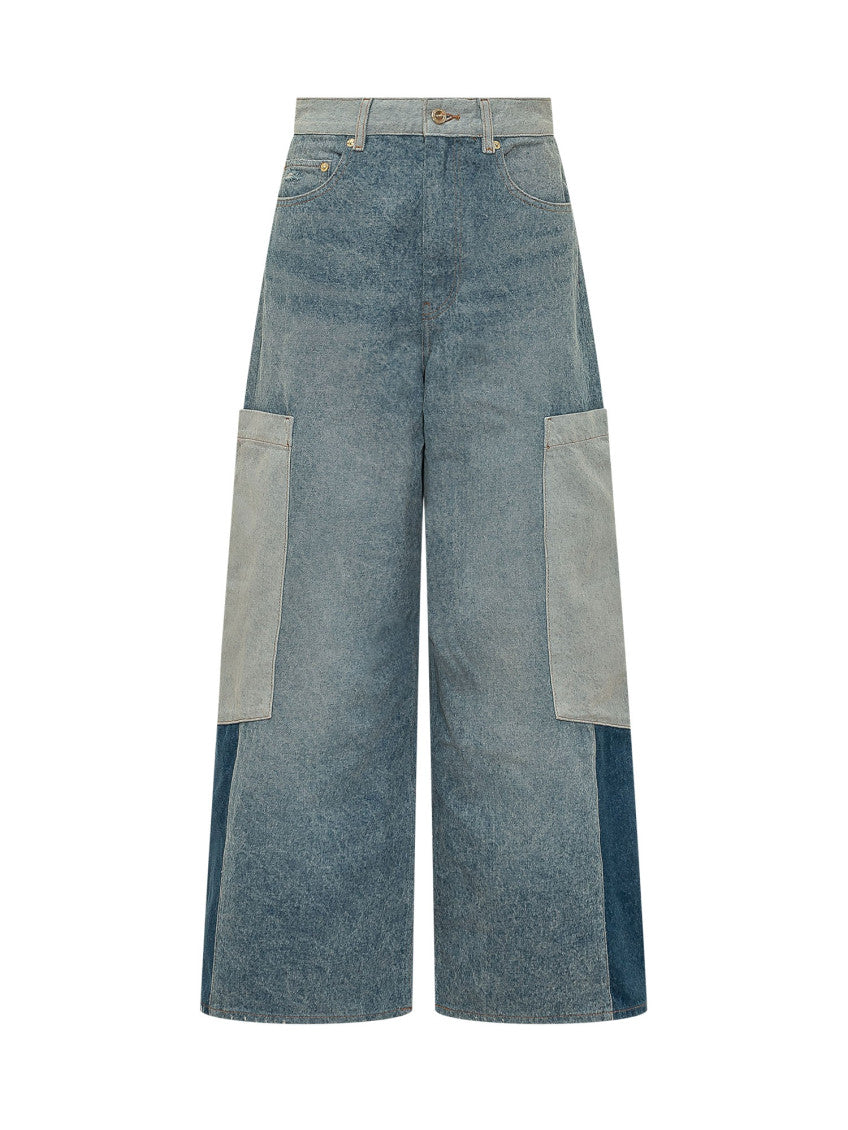 Light Blue Loose High Rise Jeans 1