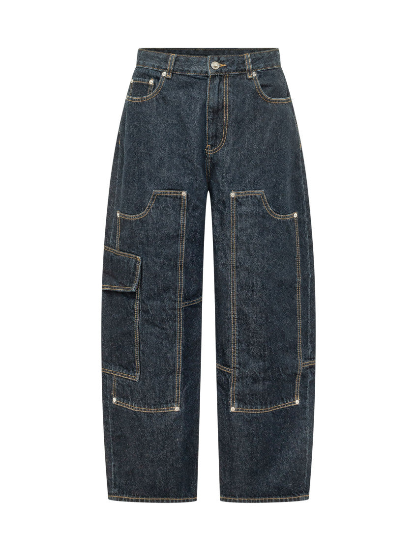 Blue Loose High Rise Jeans 1