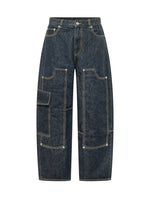 Blue Loose High Rise Jeans 1