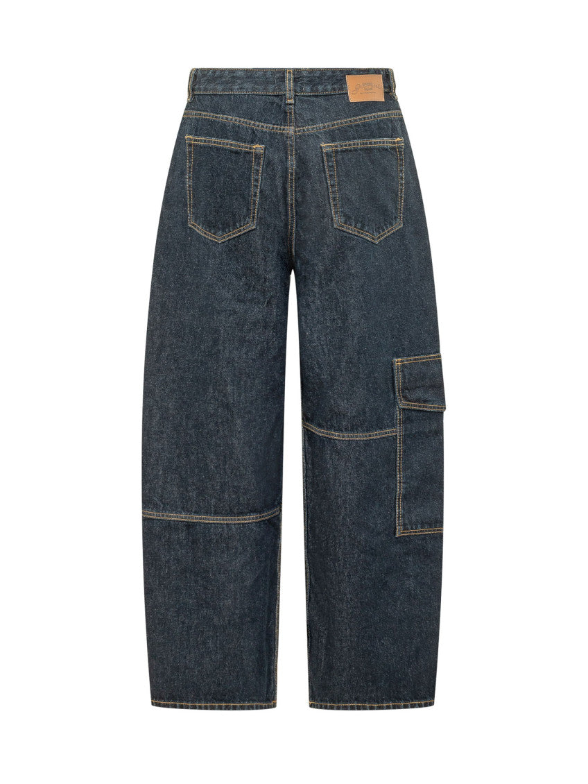 Blue Loose High Rise Jeans 2