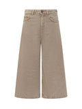 Beige Relaxed High Rise Jeans 1