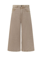 Beige Relaxed High Rise Jeans 1