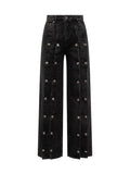 Black Straight High Rise Jeans 1