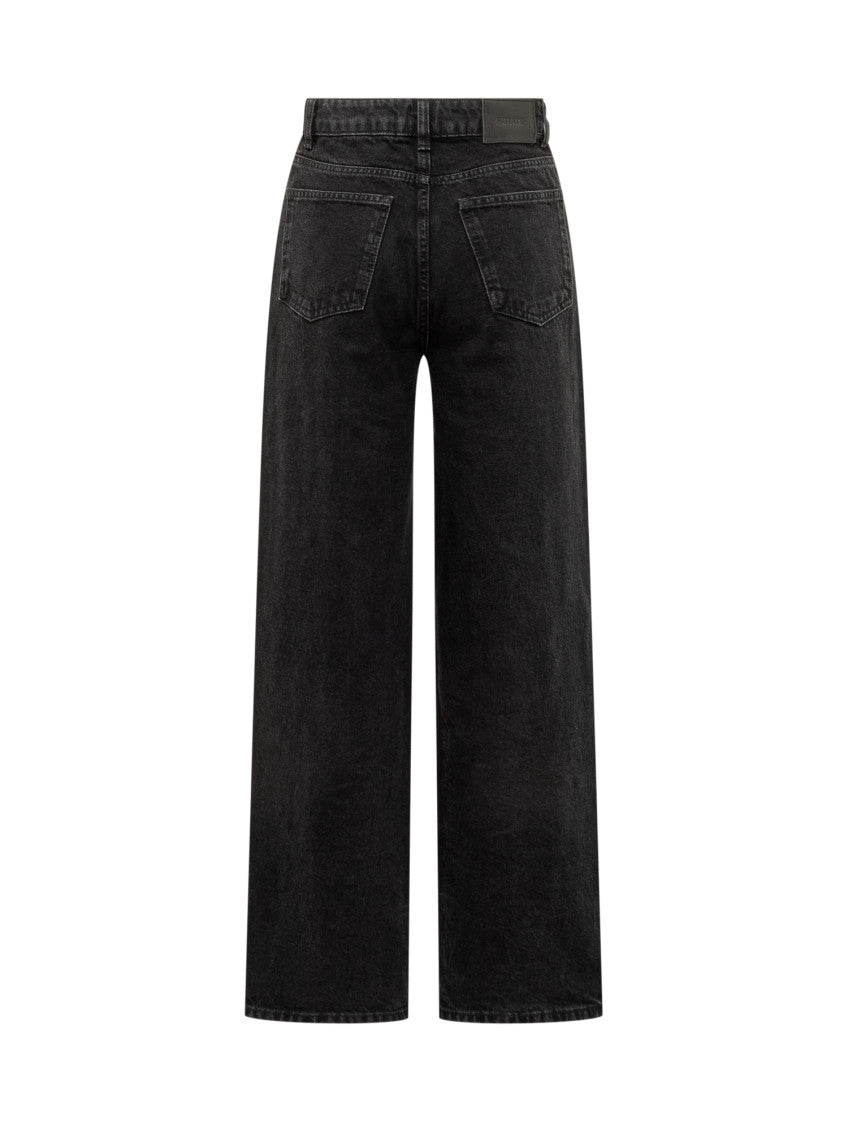Black Straight High Rise Jeans 2