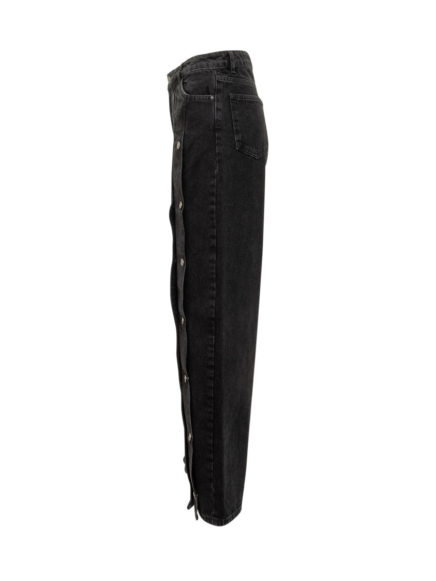 Black Straight High Rise Jeans 3