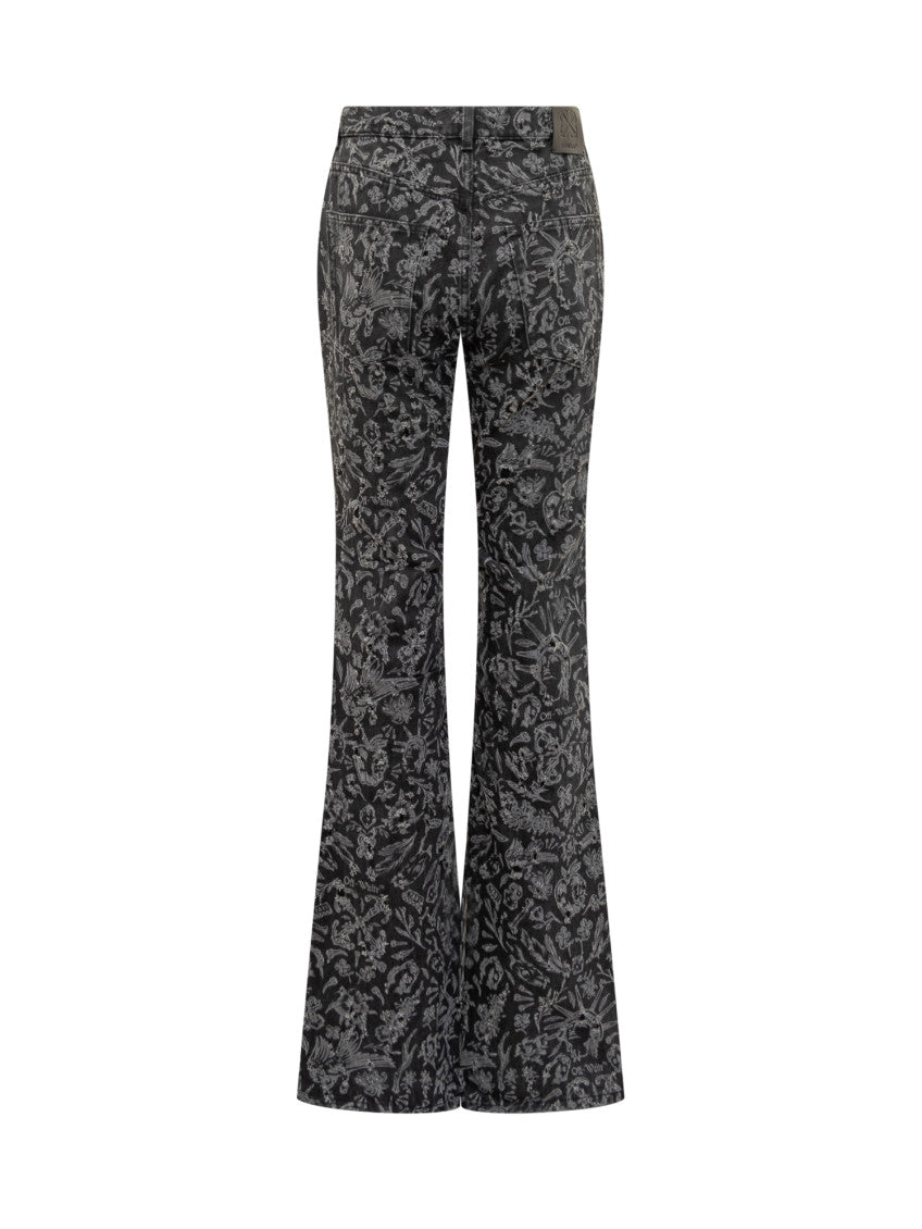 Black Flared High Rise Jeans 2