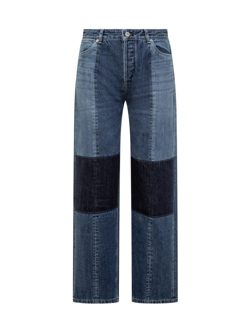 Blue Straight Mid Rise Jeans 1