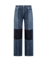 Blue Straight Mid Rise Jeans 1