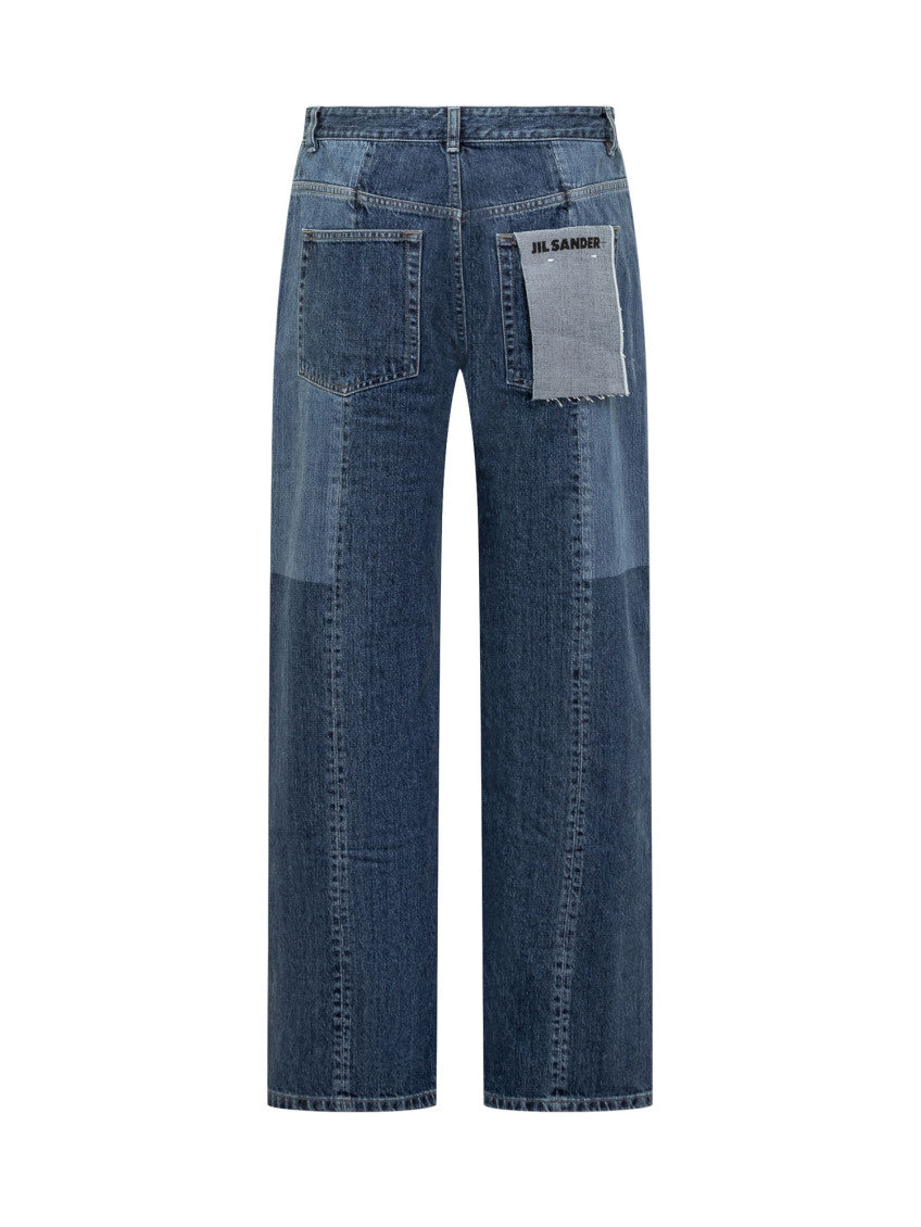Blue Straight Mid Rise Jeans 2