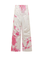 White Loose Mid Rise Jeans 1