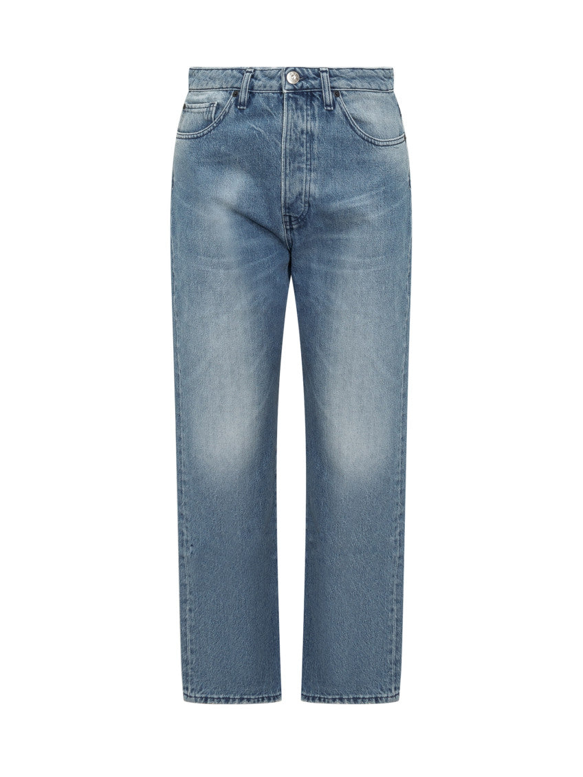 Blue Straight High Rise Jeans 1