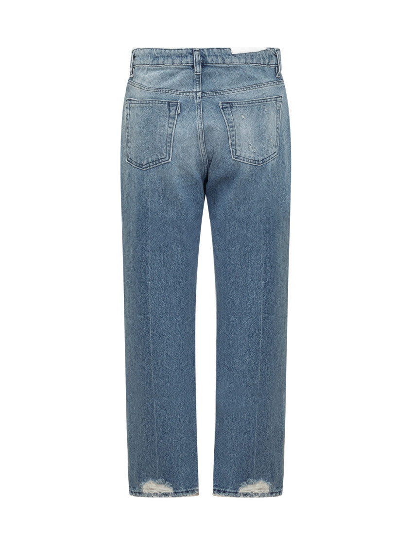 Blue Straight High Rise Jeans 2