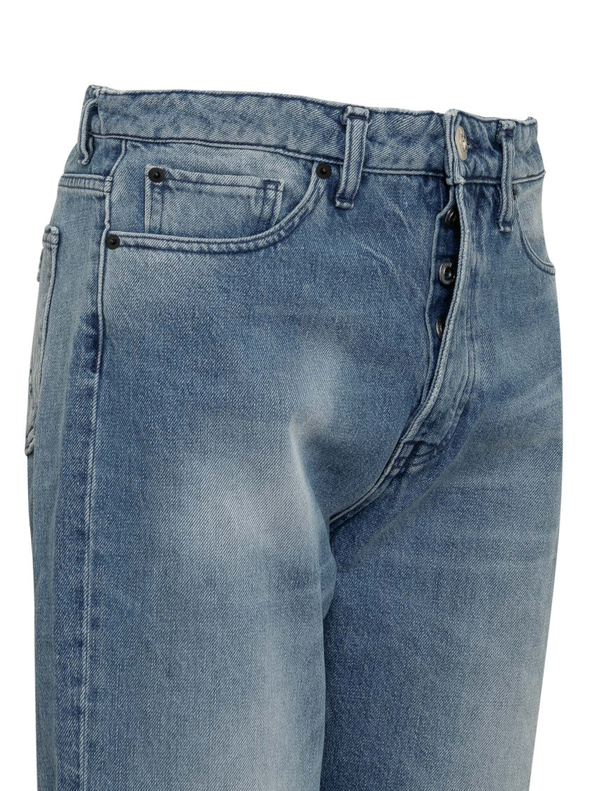 Blue Straight High Rise Jeans 3