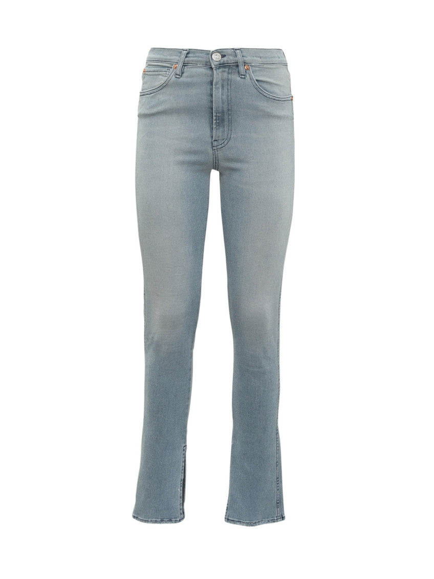 Blue Slim Mid Rise Jeans 1