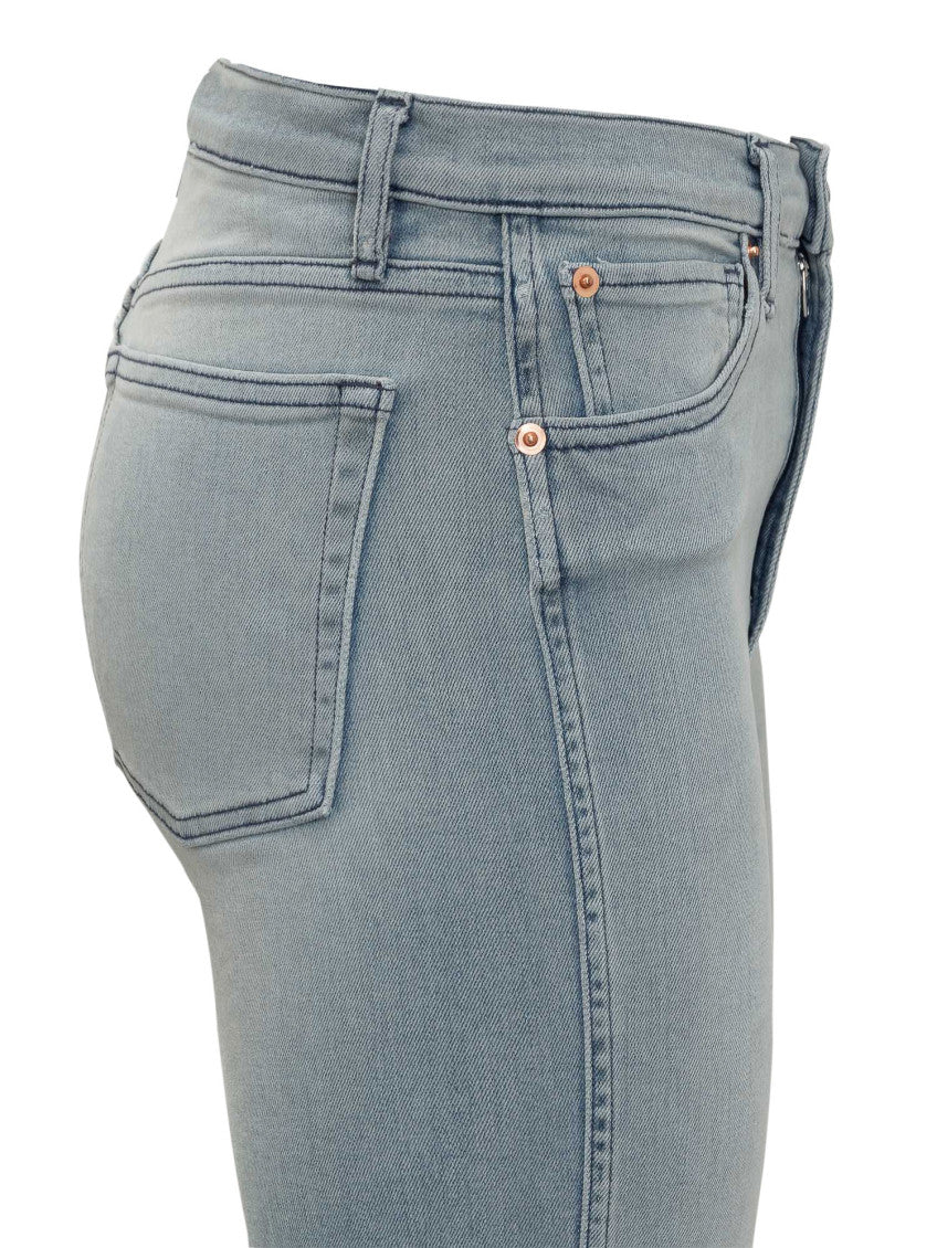 Blue Slim Mid Rise Jeans 3