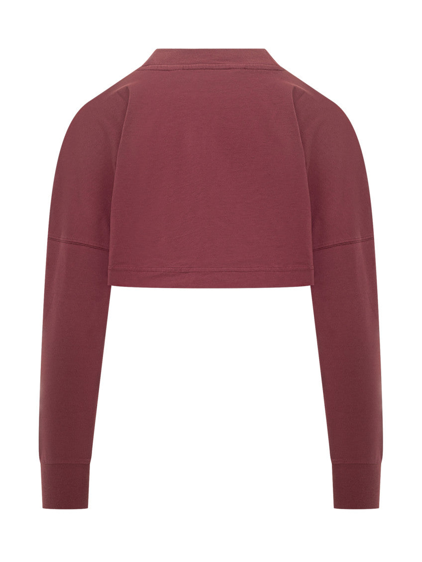 Red Logo Crew Neck Sweatshirt 2