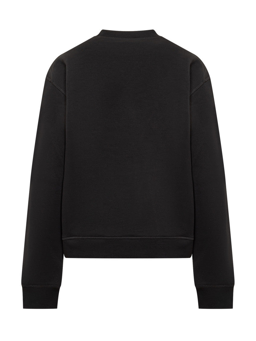 Black Logo Crew Neck Sweatshirt 2
