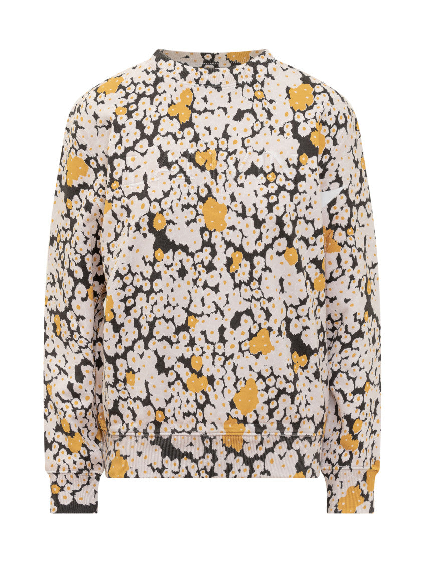 Multicolor Floral Crew Neck Sweatshirt 1