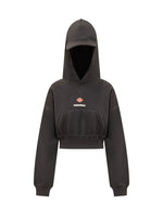 Black Logo Hood Sweatshirt 1