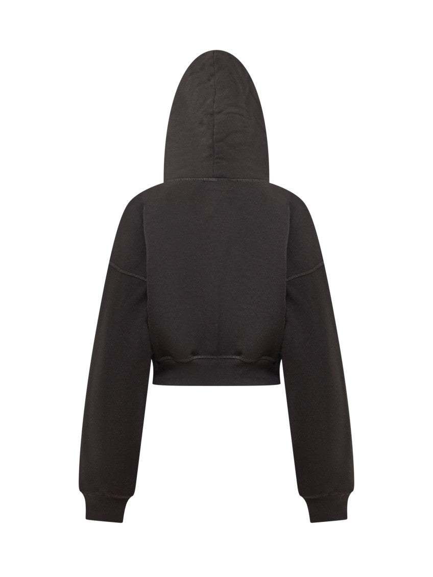 Black Logo Hood Sweatshirt 2
