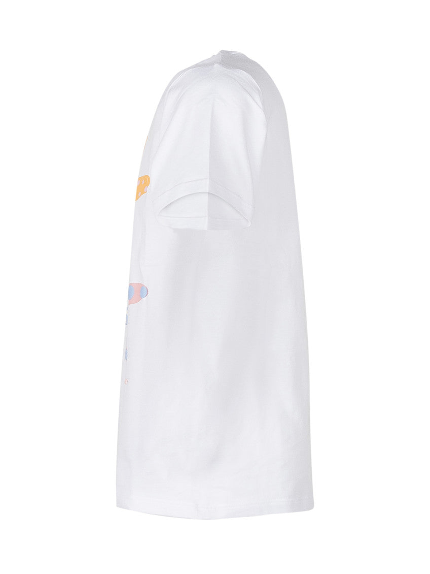 Kids White Printed T-Shirt 3
