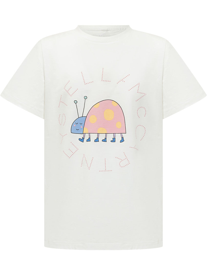 Kids White Graphic T-Shirt 1