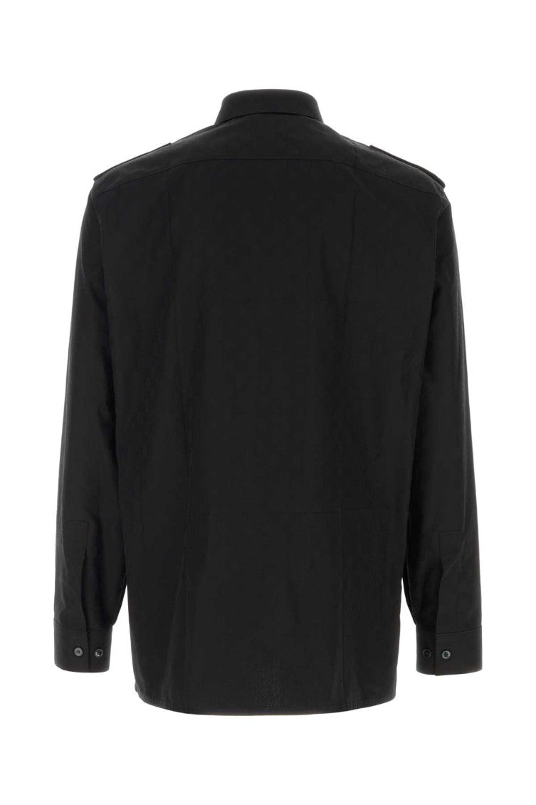 Black Regular Solid Shirt 2