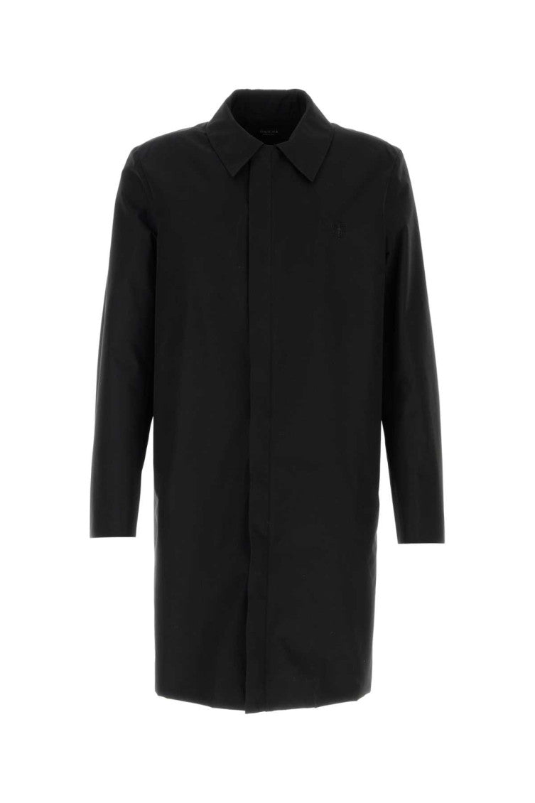 Black Regular Overcoat 1