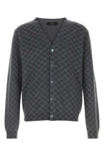 Grey V Neck Cardigans 1