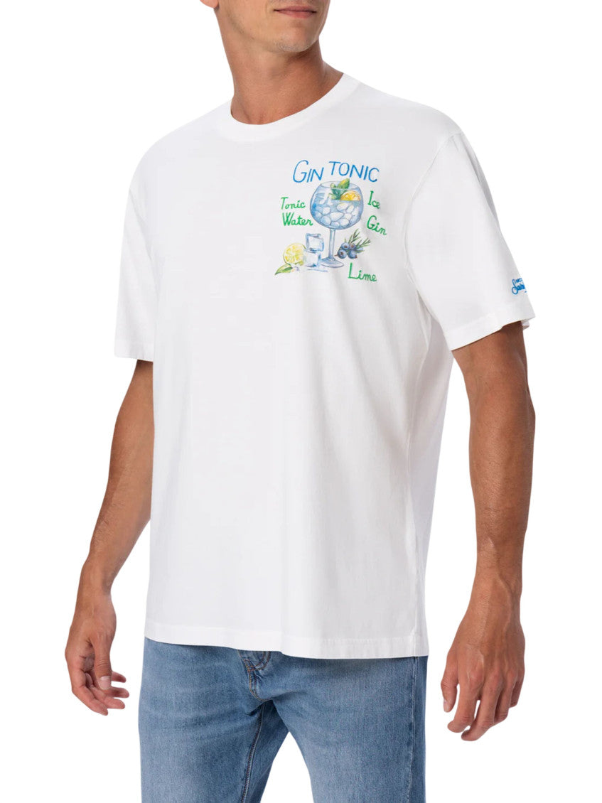 White Crew Neck T-Shirt 2