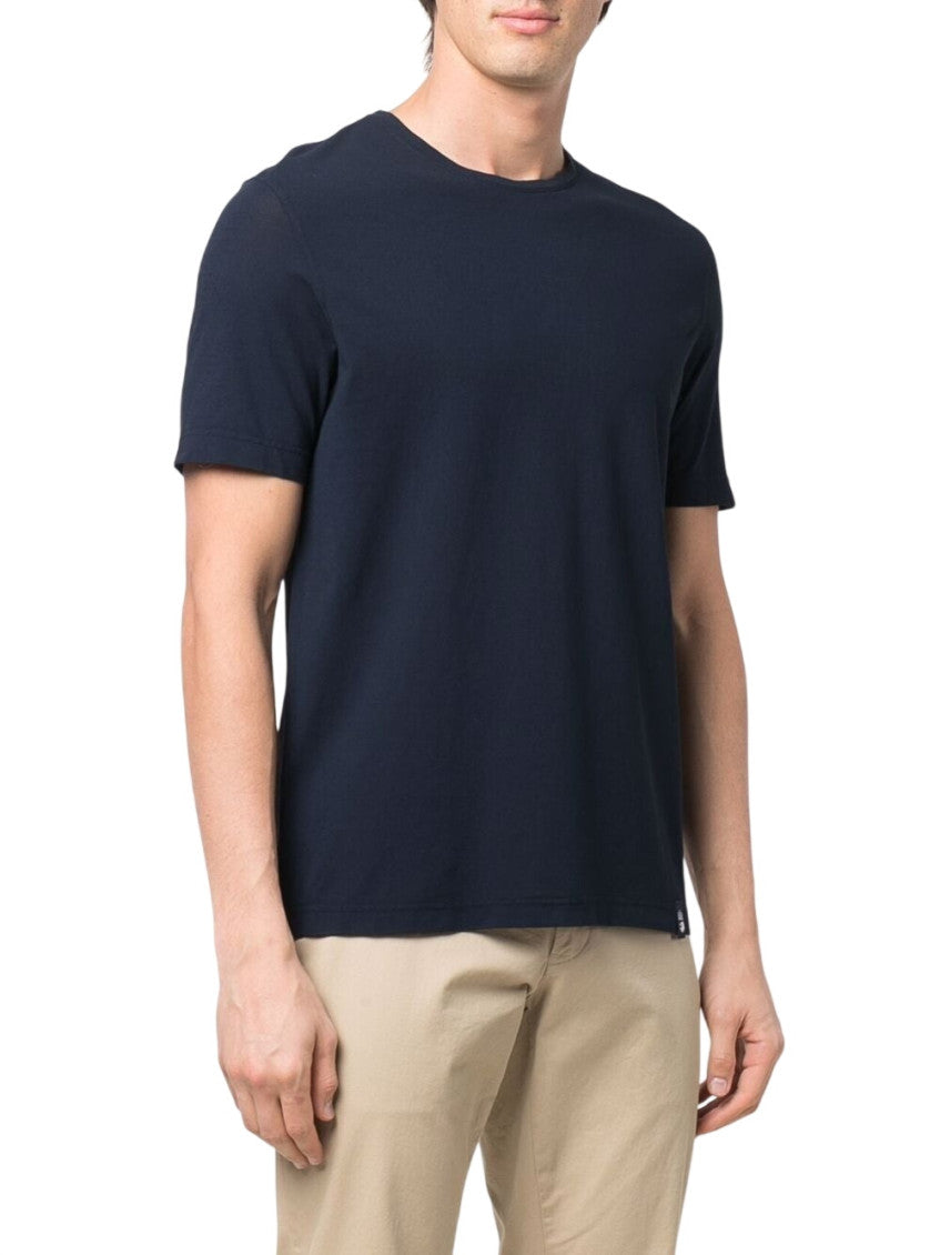 Navy Blue Solid T-Shirt 2