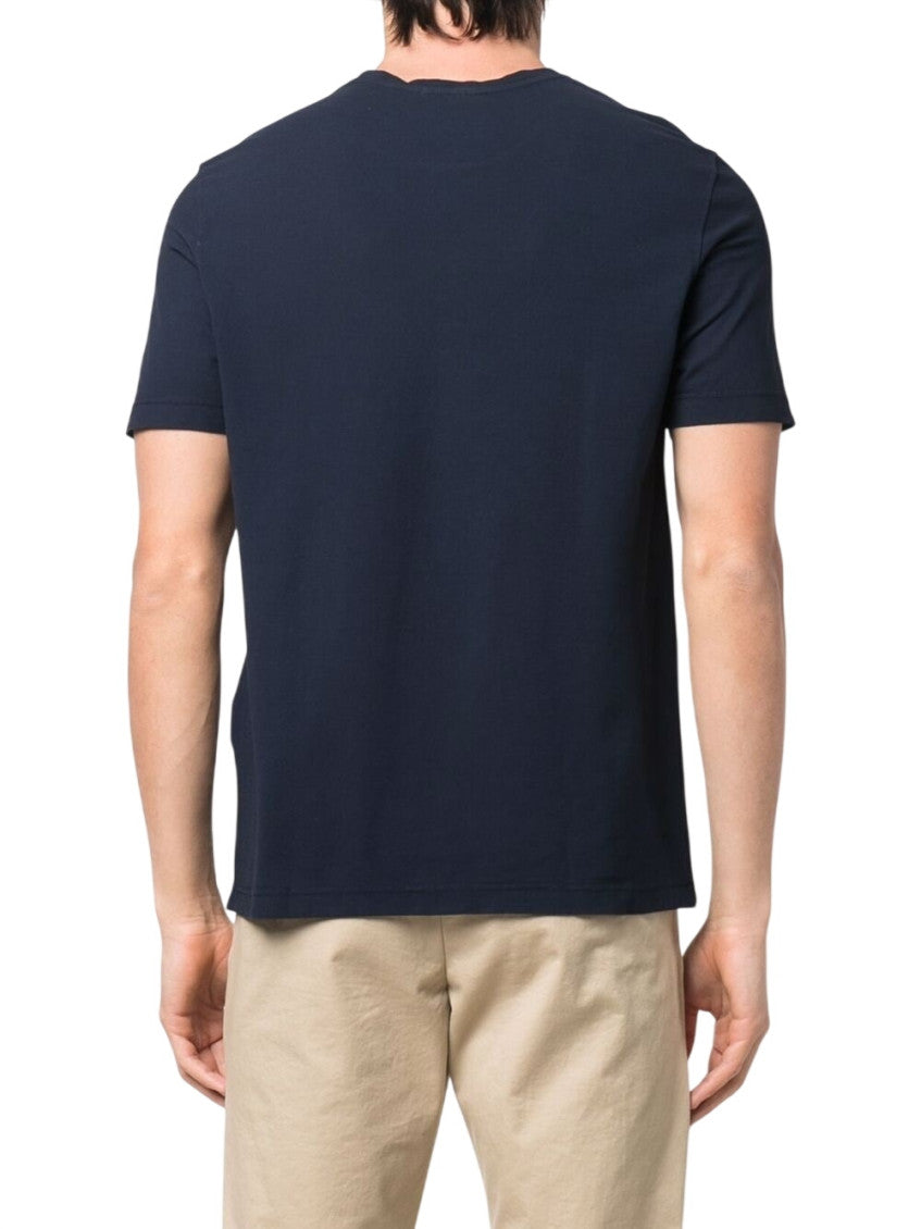 Navy Blue Solid T-Shirt 3