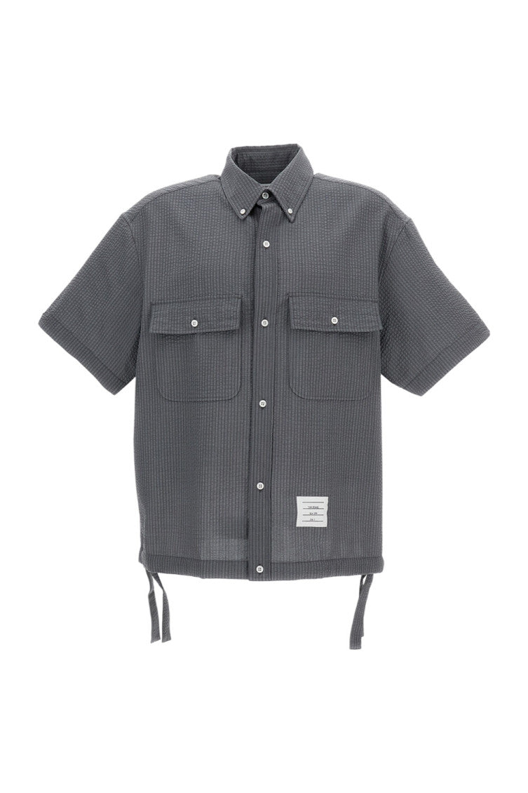 Dark Grey Solid Shirt 1