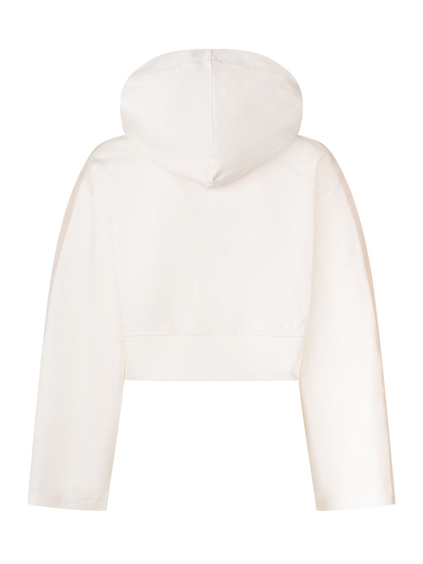 Girls White Logo Hoodie 2