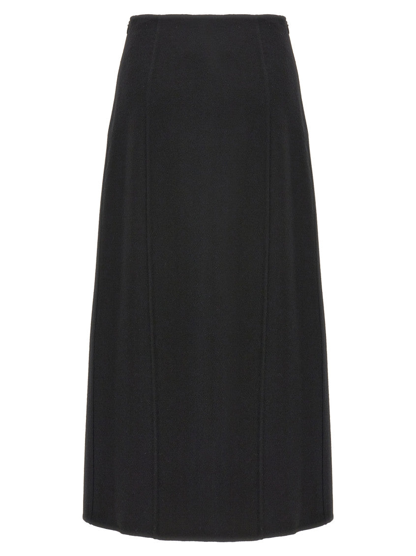 Black Long cloth skirt 2