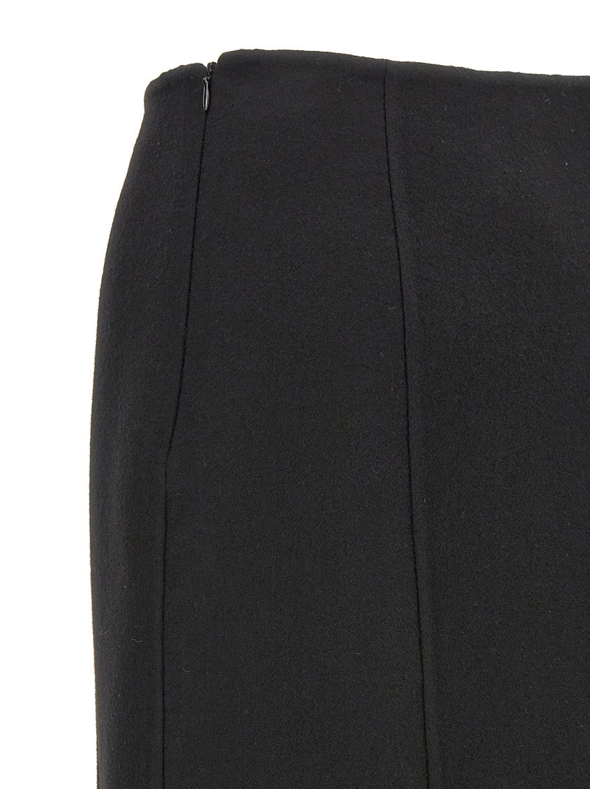 Black Long cloth skirt 4