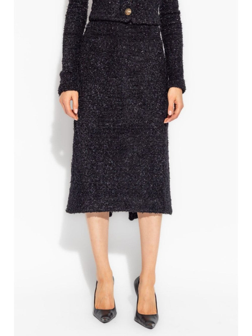 Black Tweed midi skirt 5
