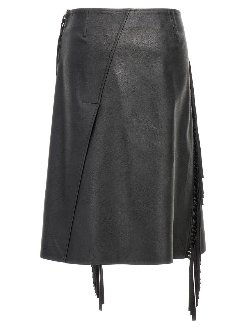 Black Fringed Alter Mat skirt 2