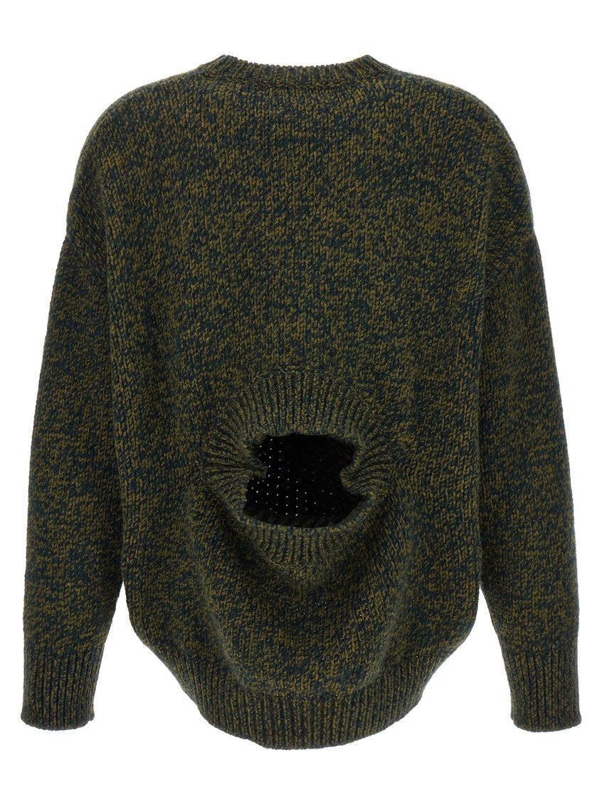 Dark Green Double Neck Sweater 2