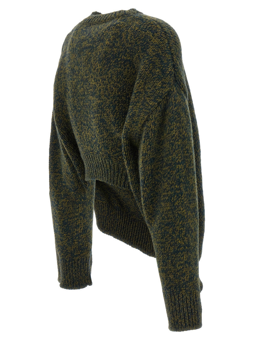 Dark Green Double Neck Sweater 3