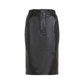 Black Lamb Leather Midi Skirt 1